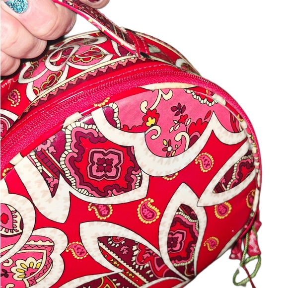 Vera Bradley Rosy Posies Sweetheart Patent Mini Bag - Picture 2 of 7